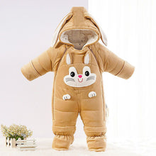 Load image into Gallery viewer, Newborn Baby Down One-piece Cotton Clothes +
