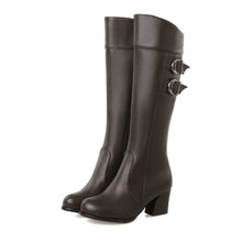 Load image into Gallery viewer, Martin Thick Heel Platform Rider Boots Women&#39;s Shoes +
