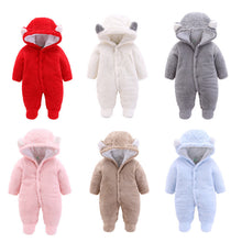 Load image into Gallery viewer, Winter Baby Jumpsuit Newborn Warm Thick Baby Romper +

