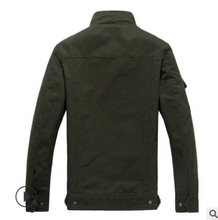 Load image into Gallery viewer, Autumn European and American Men&#39;s Cotton Military Uniform Casual Tooling Jacket +
