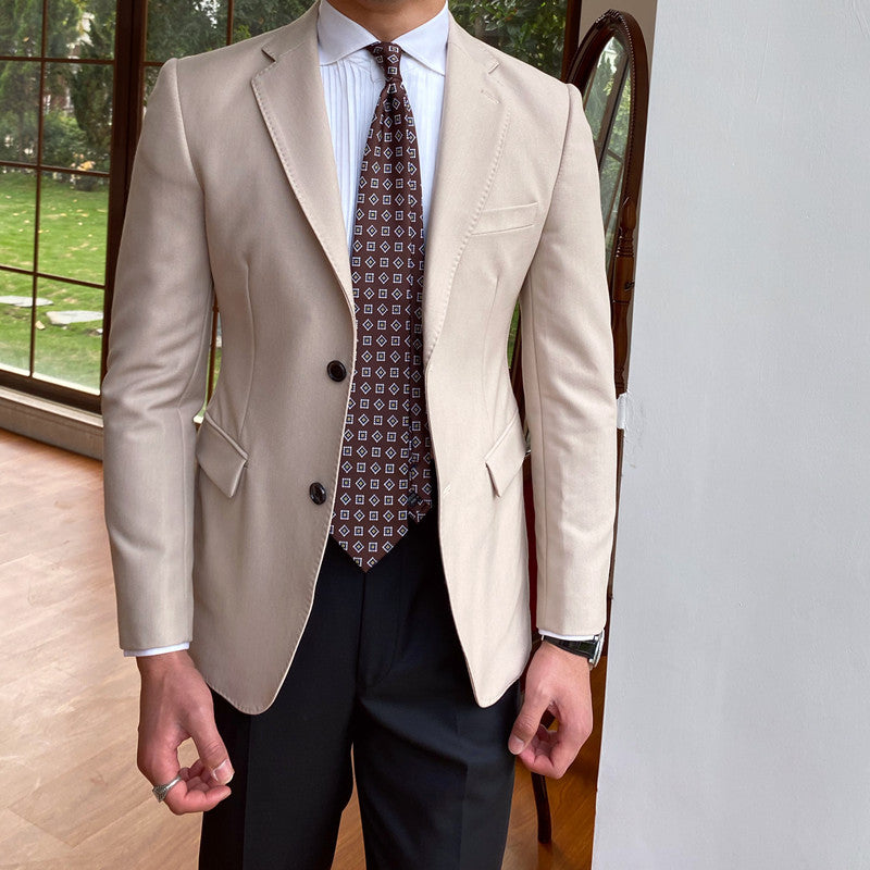 Men's Retro Slim Fitting Jacket +