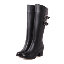 Load image into Gallery viewer, Martin Thick Heel Platform Rider Boots Women&#39;s Shoes +
