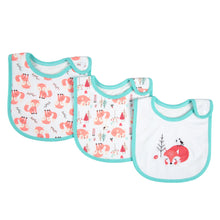 Load image into Gallery viewer, Simple Cartoon Printed Cotton Waterproof Baby Bib +
