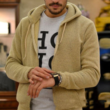 Load image into Gallery viewer, Men&#39;s Solid Color Zipper Hooded Jacket Jacket +
