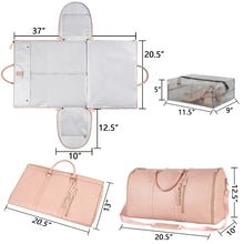 Load image into Gallery viewer, Large Capacity Travel Duffle Bag Women&#39;s Handbag Folding Suit Bag Waterproof Clothes Totes Garment Bag +
