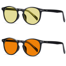 Load image into Gallery viewer, Fashion Good-looking Face Slimming Orange Yellow Anti-blue Light UV Glasses +
