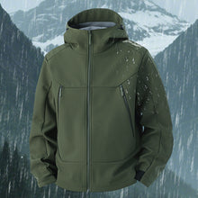 Load image into Gallery viewer, Soft Shell Men's Windproof Waterproof Outdoor Hoodie Shell Jacket +
