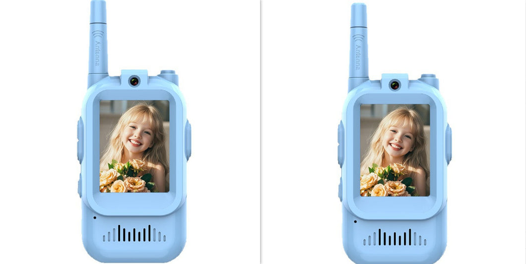Mini Video Wireless Walkie Talkies For Kids Handheld 2 Pack Rechargeable Intercom Cam Outdoor Family Games Gift For Boys Girls +