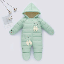 Load image into Gallery viewer, Newborn Baby Down One-piece Cotton Clothes +
