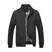 Load image into Gallery viewer, Casual Stand Collar Solid Color Jacket Men +
