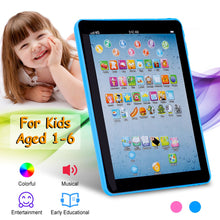 Load image into Gallery viewer, Baby Learning Tablet Educational Mini Pads Toys Touch Learn Toddler Tablet For ABC Numbers Words Gift For Boys Girls Aged 1-6 Year Old Kids +
