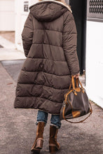 Load image into Gallery viewer, Solid Color Hooded Cotton Jacket Long Sleeve Double-sided Wear Slim Fit Elegant Cardigan Coat Top +
