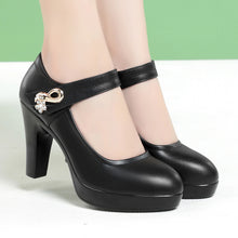 Load image into Gallery viewer, Women&#39;s Stylish Platform Chunky Heel High Heels +
