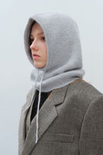 Load image into Gallery viewer, Drawstring Solid Color Thermal Knit Hat Winter Veil +
