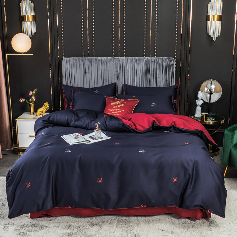 Long-staple Cotton Four-piece 1.8m Double Bed +
