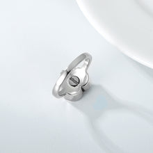 Load image into Gallery viewer, 925 Sterling Silver Angel Wing Heart Cremation Urn Holds Loved Ones Ashes Ring +
