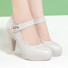 Load image into Gallery viewer, Women&#39;s Stylish Platform Chunky Heel High Heels +
