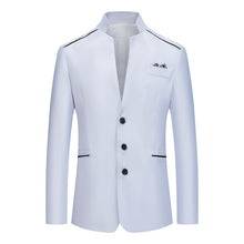 Load image into Gallery viewer, Ouma Men&#39;s Stand Collar Small Suit Business Slim Jacket +
