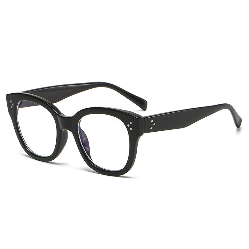 Large Square Anti-Blue Light Glasses Full Frame Retro Fashion +