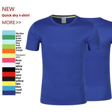 Load image into Gallery viewer, Outdoor Round Neck Solid Color Group Clothes Advertising Shirt Short Sleeve T-shirt +
