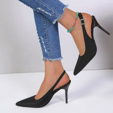 Load image into Gallery viewer, Pointed Toe Buckle Sandals Fashion Summer Stiletto High Heels Shoes For Women +
