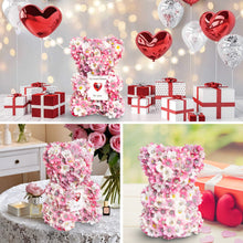 Load image into Gallery viewer, Valentine's Day Artificial Rose Bear Handmade Gift +
