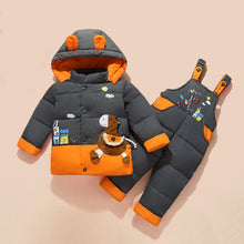 Load image into Gallery viewer, Casual Children Thick Down Jacket Suit +
