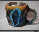 Load image into Gallery viewer, 400ml Resin Mineral Crystal Coffee Mugs With Handles Elegant Fake Mineral Crystal Cup For Workplace Home Decor Christmas Gift Kitchen Gadgets +
