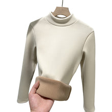 Load image into Gallery viewer, Fleece-lined Warm Autumn And Winter Women's Long Sleeve Turtleneck Sweater +

