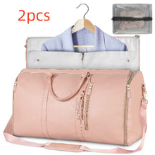 Load image into Gallery viewer, Large Capacity Travel Duffle Bag Women&#39;s Handbag Folding Suit Bag Waterproof Clothes Totes Garment Bag +
