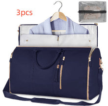 Load image into Gallery viewer, Large Capacity Travel Duffle Bag Women&#39;s Handbag Folding Suit Bag Waterproof Clothes Totes Garment Bag +
