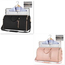 Load image into Gallery viewer, Large Capacity Travel Duffle Bag Women&#39;s Handbag Folding Suit Bag Waterproof Clothes Totes Garment Bag +
