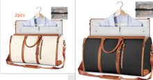 Load image into Gallery viewer, Large Capacity Travel Duffle Bag Women&#39;s Handbag Folding Suit Bag Waterproof Clothes Totes Garment Bag +
