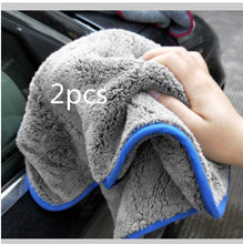 Load image into Gallery viewer, Microfiber Car Wash Towel Absorbent Car Supplies Cleaning Cloth +
