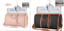 Load image into Gallery viewer, Large Capacity Travel Duffle Bag Women&#39;s Handbag Folding Suit Bag Waterproof Clothes Totes Garment Bag +
