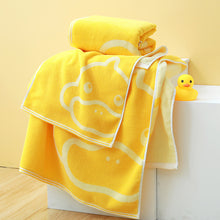 Load image into Gallery viewer, Little Yellow Duck Cotton Towel +
