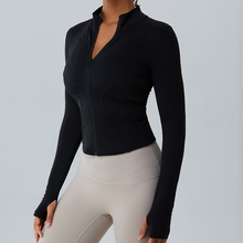 Load image into Gallery viewer, Fleece-Lined Yoga Jacket +
