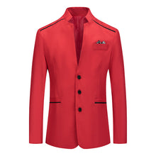 Load image into Gallery viewer, Ouma Men&#39;s Stand Collar Small Suit Business Slim Jacket +
