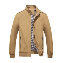 Load image into Gallery viewer, Casual Stand Collar Solid Color Jacket Men +
