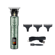 Load image into Gallery viewer, LCD Digital Display Hair Salon Engraving Electric Clippers +
