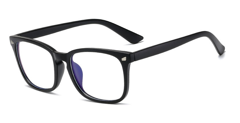 Retro Color-changing Mens Anti-blue Light Glasses Square Frame +