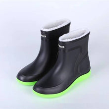 Load image into Gallery viewer, Cotton-padded Warm-keeping Fixed Velvet Rain Boots For Men And Women +
