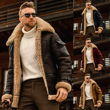 Load image into Gallery viewer, Winter Jacket Mens Military Fleece Warm Jackets Male Fur Collar Coats Army Tactical Jacket +

