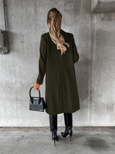 Load image into Gallery viewer, Long Sleeve Lapel Coat Winter Fashion Solid Double Breasted Slim Long Jacket Womens Clothing +
