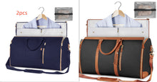 Load image into Gallery viewer, Large Capacity Travel Duffle Bag Women&#39;s Handbag Folding Suit Bag Waterproof Clothes Totes Garment Bag +
