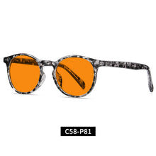 Load image into Gallery viewer, Fashion Good-looking Face Slimming Orange Yellow Anti-blue Light UV Glasses +

