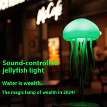 Load image into Gallery viewer, Jellyfish Voice Control Lamp LED Night Light Portable Lamp Jellyfish Decorations Smart Table Lamp For Bedside &amp; Desk +
