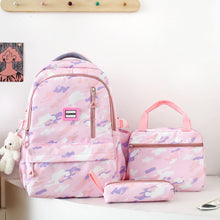 Load image into Gallery viewer, Girls&#39; Large-capacity Backpack Three-piece Double-layer Campus Schoolbag +
