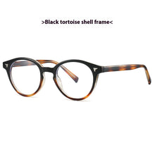 Load image into Gallery viewer, Fashion Plain Glasses Retro Rivet Frame Glasses Anti Blue Light +
