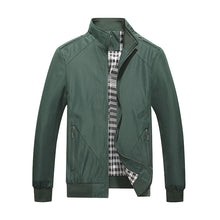 Load image into Gallery viewer, Casual Stand Collar Solid Color Jacket Men +
